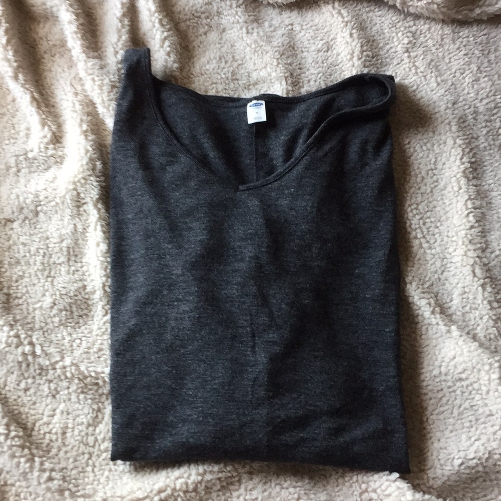 cocoon style dark gray dress